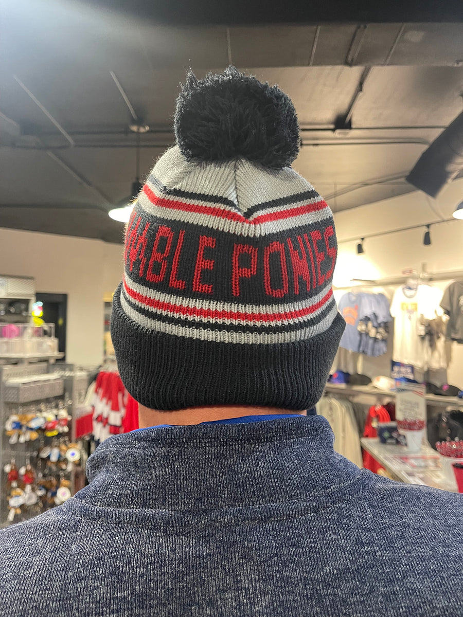 BRP New Era Knit Pom Pom Beanie – Binghamton Rumble Ponies
