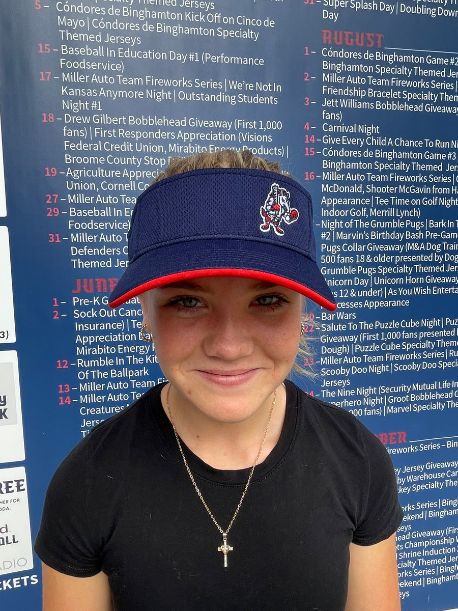 BRP Navy Blue Visor With Red Trim And Boxing Rowdy Logo