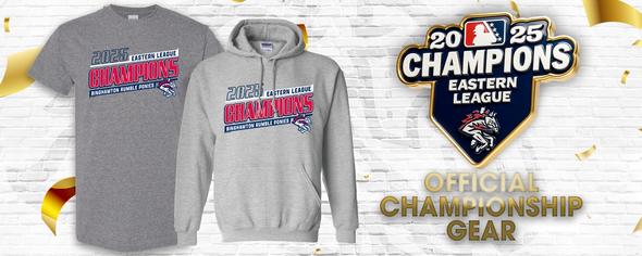 2025 Binghamton Rumble Ponies Eastern League Championship Gear