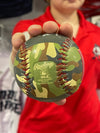 BRP New!  Rawlings Imported Collectible Green Camo Armed Forces Baseball