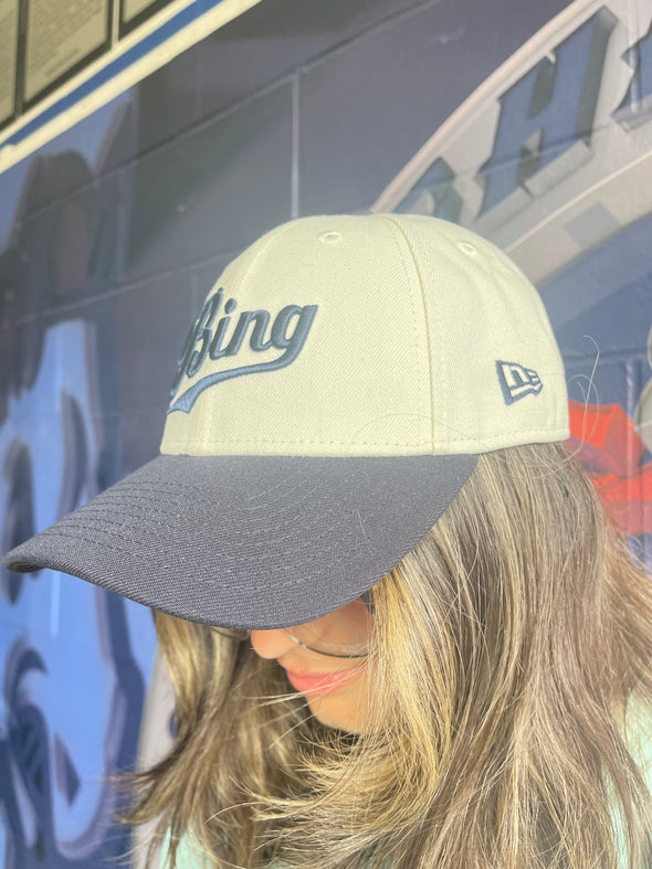 BRP New! BING 940 Snapback in Chrome White and Navy by New Era