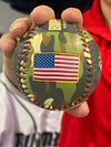 BRP New!  Rawlings Imported Collectible Green Camo Armed Forces Baseball