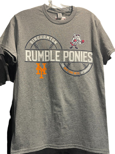 BRP BRP/NY Mets Affiliate Heather Gray Adult T-Shirt