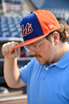 BRP NEW! B-Mets 59FIFTY B-Mets Orange and Royal Blue Hat w/B-Mets Wordmark Logo