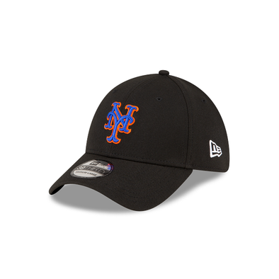 BRP New Era NY Mets Core Classic Black Hat with White New Era logo