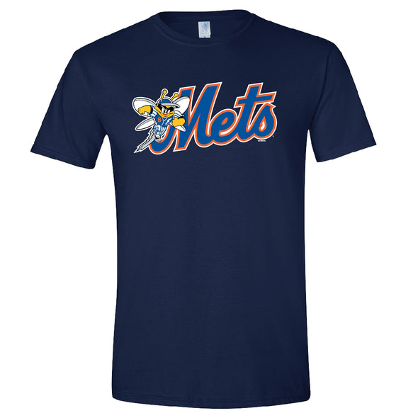 BRP New!  Adult B-Mets 100% Cotton Navy Blue T-Shirt by Bimm Ridder
