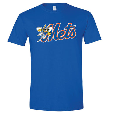 BRP New! Youth Binghamton Mets 100% Cotton Royal Blue T-Shirt