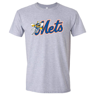 BRP New! Youth B-Mets 100% Cotton Sports Gray T-Shirt by Bimm Ridder