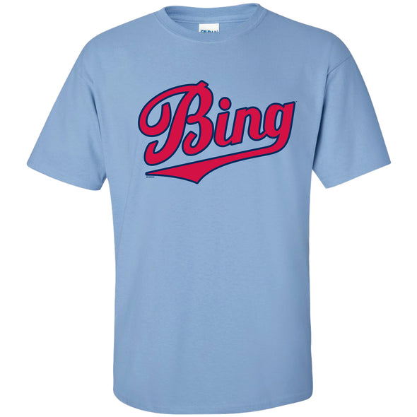 BRP NEW! CAROLINA BLUE "Bing" T-Shirt WITH RED WORDMARK
