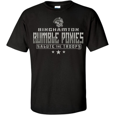Binghamton Rumble Ponies Armed Forces Adult Sortie Tee