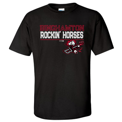BRP Black Rockin' Horses T-Shirt