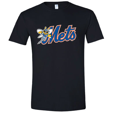 BRP New!  B-Mets Youth Black 100% Cotton T-Shirt