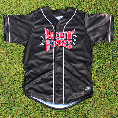 BRP PLAYER/GAME WORN AND SIGNED ROCKIN' HORSES THEME NIGHT JERSEY