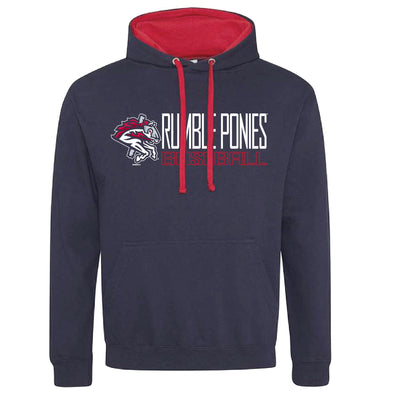 BRP Adult NY METS AFFILIATE Navy/Red Contrast Hoodie