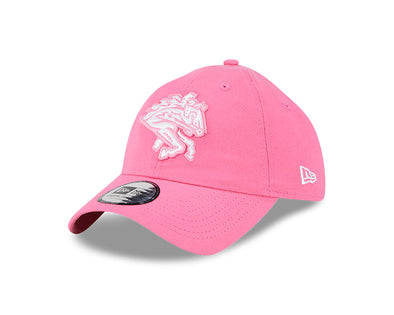 NEW ERA YOUTH CLASSIC CASUAL PINK POP ADJUSTABLE CAP WITH SLIDE ADJUSTABLE CLOSURE