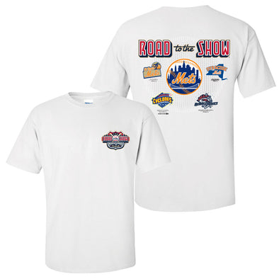 BRP BACK IN STOCK! NY METS ADULT AFFILIATE "THE ROAD TO THE SHOW" S/S T-SHIRT