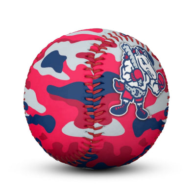 BRP RED AND BLUE CAMO COLLECTIBLE BASEBALL BY PTC BMORE